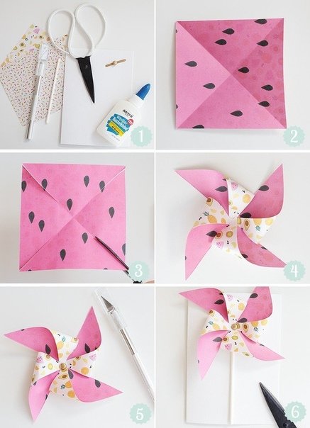 Бумажная вертушка: Как сделать бумажную вертушку - 3 варианта! :: Это интересно!