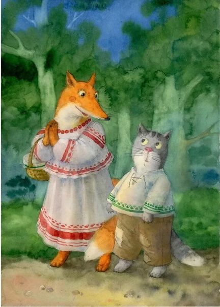 Рассказ лиса и кот: Сказка Лис и кошка - Братья Гримм, читать онлайн