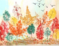 Рисуем с помощью листьев деревьев: Рисование отпечатками листьев: мастер-класс - статья из серии «Детский отдых»
