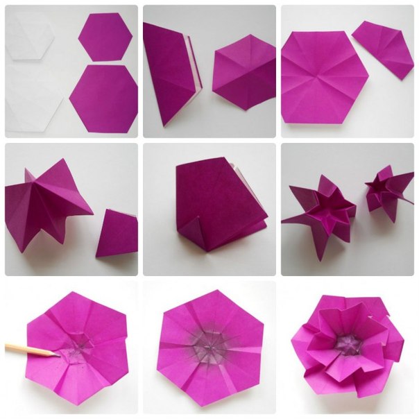 Оригами сделать из бумаги цветок: 10 вариантов как сделать цветы оригами своими руками