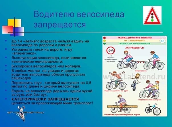 Правила велосипедиста на дороге для детей: Полицейские разъясняют правила безопасности юным велосипедистам и их родителям