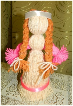 Как сделать куклу из вязальных ниток: Мастер -класс "Народная кукла из ниток" | Материал по технологии: