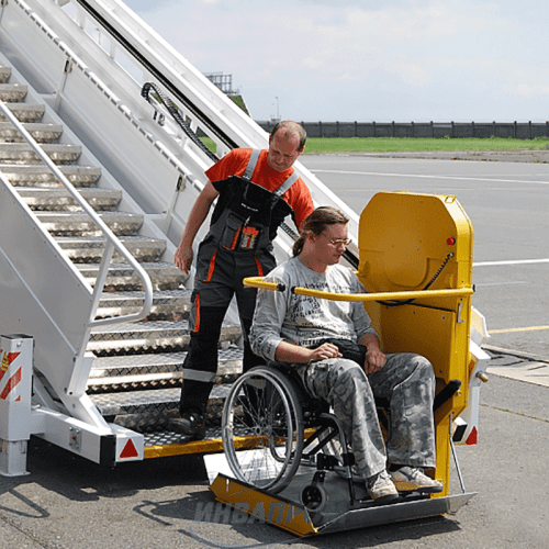 Транспортировка пассажира в инвалидном кресле