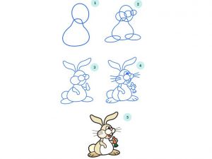 как нарисовать зайца поэтапно 7