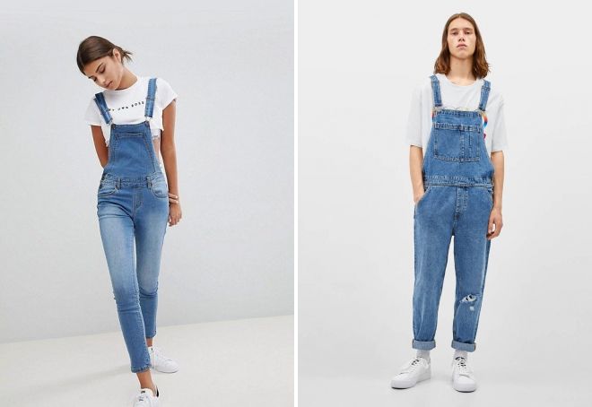 женские джинсовые комбинезоны 2019