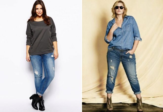 как выбрать джинсы для полных женщин
