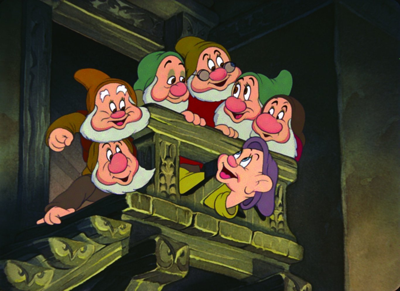 Кадр из мультфильма "Белоснежка и семь гномов"