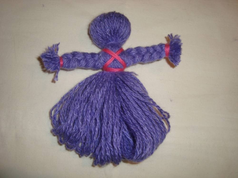 Как сделать куклу из вязальных ниток: Мастер -класс "Народная кукла из ниток" | Материал по технологии: