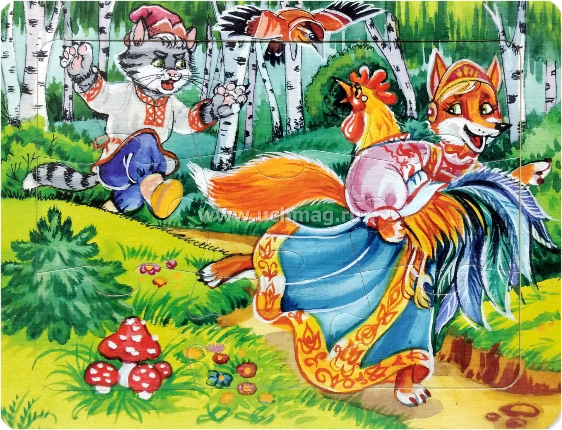 Картинки к сказке лиса петух и кот: Картинки к сказке "Кот, петух и лиса"